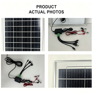 Panneau solaire monocristallin 45W 18V avec sortie USB multiple, chargeur solaire portable pour <span class=keywords><strong>batterie</strong></span> de voiture, <span class=keywords><strong>camping</strong></span> - Product Image 6