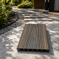 Planches de terrasse WPC co-extrudées en gros 140x23mm, composite creux bicolore résistant aux intempéries pour projets commerciaux