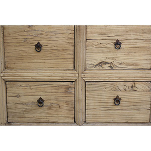 خزانة جانبية من خشب الدردار الصلب على الطراز الآسيوي الصيني، أثاث غرفة المعيشة، خزائن عتيقة من الدردار الطبيعي القديم - Product Image 6