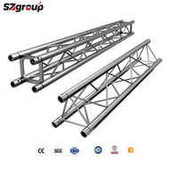 Accesorios de repuesto gratuitos, vigas de techo de aleación de aluminio plegables con armazón, triángulo, diseño cuadrado, soporte de espiga para escenario de eventos