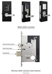 Orbita New Design Fashionable M1 <strong>Card</strong> System Ansi Electronic Keyless Digital Smart Rfid <strong>Hotel</strong> Door <strong>Lock</strong> for Dormitory - Product Image 5