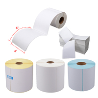 Étiquettes d'expédition thermiques 2 x  papier d'adresse postale d'étiquettes autocollantes codes-barres thermiques directs