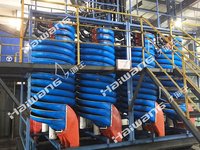 Concentrador Espiral para Carbón, Componentes PLC Patentados para Separación de Minerales, Certificado ISO9001, 220V/380V, para Minería