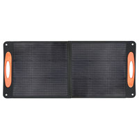 Panneau Solaire Monocristallin Portable 200W/20V Pliable avec Batterie Externe >23% d'Efficacité pour Camping, VR, Voyage, Ferme - Garantie 5 Ans