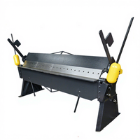 Machine à plier la tôle manuelle de type américain de 10 pieds, à commande manuelle, pour boîtes et panneaux, avec frein à doigts