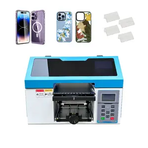 Proprinter Mais barato Mini Folha Placa Garrafa Acrílico Etiqueta De Cristal Uv Light Printing Machine Flatbed Inkjet Uv Printer