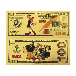 Colección <span class=keywords><strong>de</strong></span> Billetes <span class=keywords><strong>de</strong></span> Anime <span class=keywords><strong>de</strong></span> Popeye <span class=keywords><strong>de</strong></span> América, Chapados en Oro con Técnicas <span class=keywords><strong>de</strong></span> Grabado e Impresión Digital, Novedades <span class=keywords><strong>de</strong></span> Moda - Product Image 4