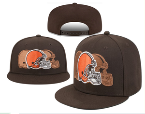 หมวกอเมริกันฟุตบอลคลีฟแลนด์บราวน์ส รุ่นใหม่ ปี 2026 ขายส่ง หมวกกีฬาปักลาย สำหรับผู้ใหญ่ หมวก Snapback สำหรับกิจกรรมกลางแจ้ง - Product Image 5