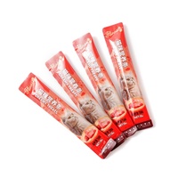 Bâtonnet de friandise pour chat anti-boules de poils, à forte teneur en viande, pour la santé digestive, purée crémeuse, collation humide, supplément de fibres pour chat, aliments pour animaux de compagnie