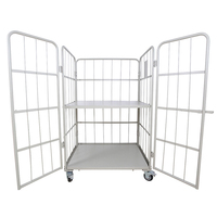 Carretilla de Mano Plegable de Acero Soldado de Alto Rendimiento, Proveedor de Fábrica OEM de China, Almacenamiento Industrial Portátil, Carga de 350 kg