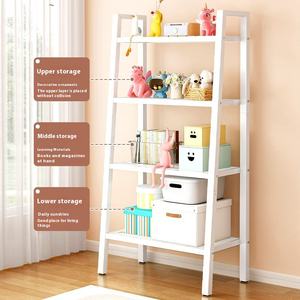 رفوف تخزين سلم متعددة الأغراض طراز جديد لغرفة المعيشة وغرفة النوم مع رف كتب ورفوف منظمة - Product Image 2