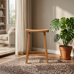 Modern Wood <b>Bar</b> <b>Stool</b> Rectangle Durable Minimalist Design for Home <b>Bar</b> Furniture - Product Image 1