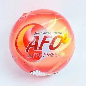 Safety Fire Fighting bola pemadam otomatis, Pemadam Api plastik oranye otomatis AFO FAFB 0.5kg/1.3kg/4kg