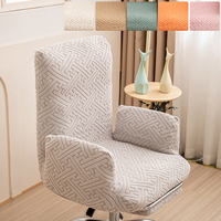 Housse de canapé inclinable extensible, housses de fauteuil unies antidérapantes pour la maison et le bureau, étui de chaise décoratif