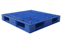 Palette Euro personnalisée Zhujiang ZJ1111-150, grande, robuste, double face, en plastique HDPE, grille en maille, entrée 4 directions, écologique