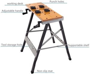 Suole — banc de travail à trépied pliable, banc Portable en <span class=keywords><strong>bois</strong></span>, en acier inoxydable, <span class=keywords><strong>pour</strong></span> découpe <span class=keywords><strong>du</strong></span> <span class=keywords><strong>bois</strong></span>, établi pliable en <span class=keywords><strong>bois</strong></span>, 100kg - Product Image 1