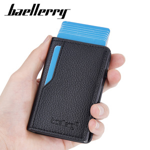 ¡Novedad de <span class=keywords><strong>2023</strong></span>! Tarjetero RFID emergente automático de empuje lateral para hombre, carteras antimagnéticas de <span class=keywords><strong>negocios</strong></span> - Product Image 2