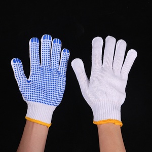 Guantes de Trabajo de Verano GLBZ021 con Logotipo Personalizado, Resistentes al Calor, de Algodón Industrial, Guantes de Construcción de Punto - Product Image 2
