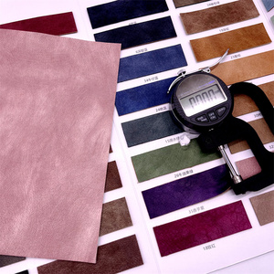 1.2MM doux lisse couleur unie Vegan daim PU Faux cuir synthétique rouleaux tissu pour bricolage sacs à main portefeuilles artisanat - Product Image 1