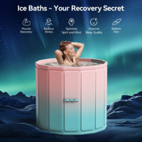 Système de bain de glace portable de qualité commerciale avec coque rigide pour la récupération des athlètes