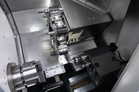 Tour CNC horizontal PR52TT à 12 stations avec tourelle hydraulique et contrepoinçon, nouvelle machine de 1 m de longueur d'usinage et structure à banc incliné