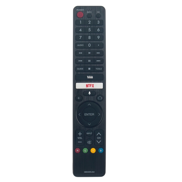 GB346WJSA 433MHz Wireless Voice Replace Remote Control for Smart Android TV 4T-C70BK2UD/4T-C60BK2UD AAA Battery 20m Range