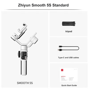 Zhiyun Lisse 5s 3-Axes De Poche Cardan <span class=keywords><strong>Stabilisateur</strong></span> pour <span class=keywords><strong>iPhone</strong></span> <span class=keywords><strong>11</strong></span> 12 13 14 Pro Max Samsung Huawei Xiaomi OnePlus Smartphones - Product Image 3