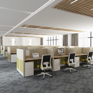 Moderni Divisori Modulari per Ufficio con Telaio Sottile in Alluminio, per Ospedali, Scuole, Postazioni di Lavoro, <span class=keywords><strong>Call</strong></span> Center, Cubicoli, Tavoli a 4 Posti - Product Image 5