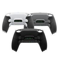 Kit de Remappage Charm Focus avec Palettes Arrières Programmables, Accessoire de Boutons Arrières, 4 Boutons Arrières, Poignée Caoutchoutée pour Manette PS5 Dualsense