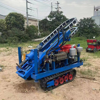 Petit appareil de forage rotatif DTH chinois avec moteur diesel 22HP, profondeur maximale de 40m, utilisation pour puits d'eau