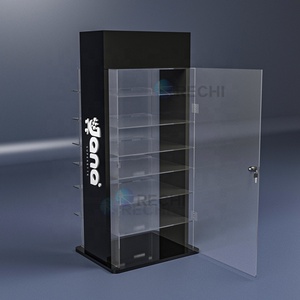 Rechi chiếu sáng Acrylic trang điểm bán lẻ hiển thị đứng hộp lưu trữ nước hoa Acrylic hiển thị tủ trưng bày cho tinh dầu - Product Image 4