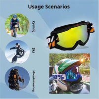 Lunettes de moto tout-terrain, lunettes de sport pour le ski, lunettes de protection contre le vent, sangle personnalisée, logo de marque disponible