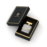 Boîte à parfum en cuir PU, fabrication directe usine, carrée, à couvercle rabattable, avec insert personnalisé, emballage de parfum, boîte cadeau, logo personnalisé, vente en gros