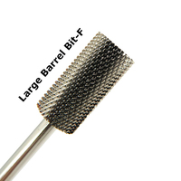 Brocas de carburo de alta calidad para manicura, brocas rotativas de 3/32 ", de barril pequeño y grande, 4xc Xxc M F