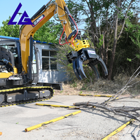 Scie à grappin multifonctionnelle pour excavatrice DX80/SK100 - Conception de moteur protégé pour le dégagement après orage et la taille des vergers
