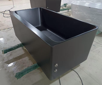 Bain froid ovale moderne intérieur/extérieur avec filtre de refroidissement à eau pour bain à remous, idéal pour la récupération physique des athlètes adultes