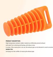 Bouchon d'échappement Dirt Bike Muffler Exhaust Bike Wash Plug Motorcycle Dirt Bike 2/4 Stroke ATV QUAD Exhaust Silencer Wash Plug Kit