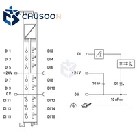 Module d'entrée numérique série 750 Original 750-1406, 16 canaux, 24V CC pour module d'entrée numérique industriel WAGOS