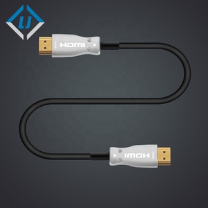 Câble <span class=keywords><strong>HDMI</strong></span> à fibre optique active HDR 3D 4K HDCP 1,5m-300m avec boîtier métallique plaqué or 8K LJ Electronic LTD - Product Image 3
