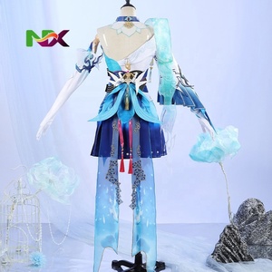 Disfraz de <span class=keywords><strong>Cosplay</strong></span> de Naraka Bladepoint, <span class=keywords><strong>Hu</strong></span> <span class=keywords><strong>Tao</strong></span>, Linterna Azul, Atuendo de Juego de Anime Antiguo para Mujer, G5508 - Product Image 3
