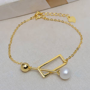 Accessoires de bijoux DIY en argent S925, style boule, plateau vide personnalisé pour femmes, incrusté de perles, charme tendance pour bracelet - Product Image 1