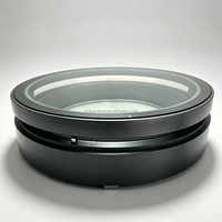 Puits de lumière circulaire automatique motorisé pour toit, avec pare-soleil intégré et moustiquaire, étanche, pour villa, sous-sol, trappe d'accès