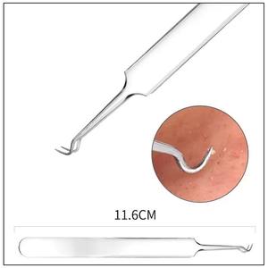 Hongstars ชุดเข็มสเตนเลสสำหรับสิวชุดเข็มดูดสิวหัวดำคลิปสิว3ชุดชุดเข็มความงามแหนบ - Product Image 4