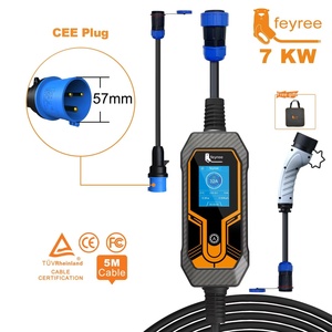 Feyree 7kW 32A <b>Portable</b> EV Charger Adjustable Current Replaceable Charging Plug Multifunction for Global Electric EV Car Charger - Product Image 6