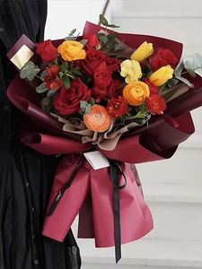 2025 Solid Color Ouya <b>Paper</b> Flower <b>Wrapping</b> <b>Paper</b> Flower Packaging Bouquet <b>Wrapping</b> Material Florist Supplies - Product Image 4