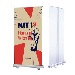 Haute qualité PVC Vertical 200x80cm publicité bannière support rétractable et Portable intérieur personnalisé enrouler panneau d'affichage - Product Image 4
