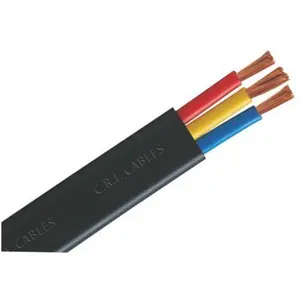 Flexible Copper 2.5MM 4MM 6MM2 3 Core Flat Submersible Cable