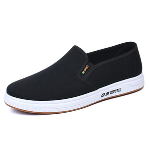 Men's Casual Breathable Soft-Soled Canvas <strong>Shoes</strong> Pure Cotton Fabric Lining Spring Autumn Work Slip-On <strong>Shoes</strong> for Foreign Trade - Product Image 5