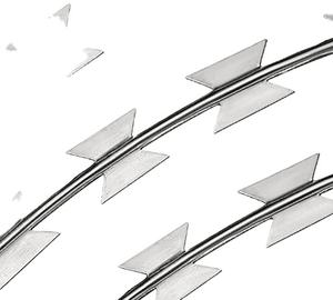 <span class=keywords><strong>Precio</strong></span> de fábrica personalizado, alambre de púas de afeitar de 450mm, <span class=keywords><strong>concertina</strong></span> galvanizada para cercas de seguridad - Product Image 3