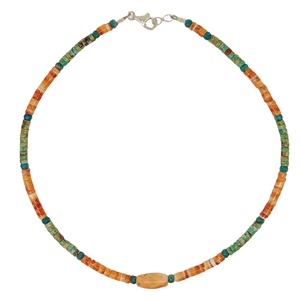 Naturale turchese Apatite spinosa ostrica tonda deads come gemma collana per l'amante e la famiglia scelta perfetta - Product Image 1
